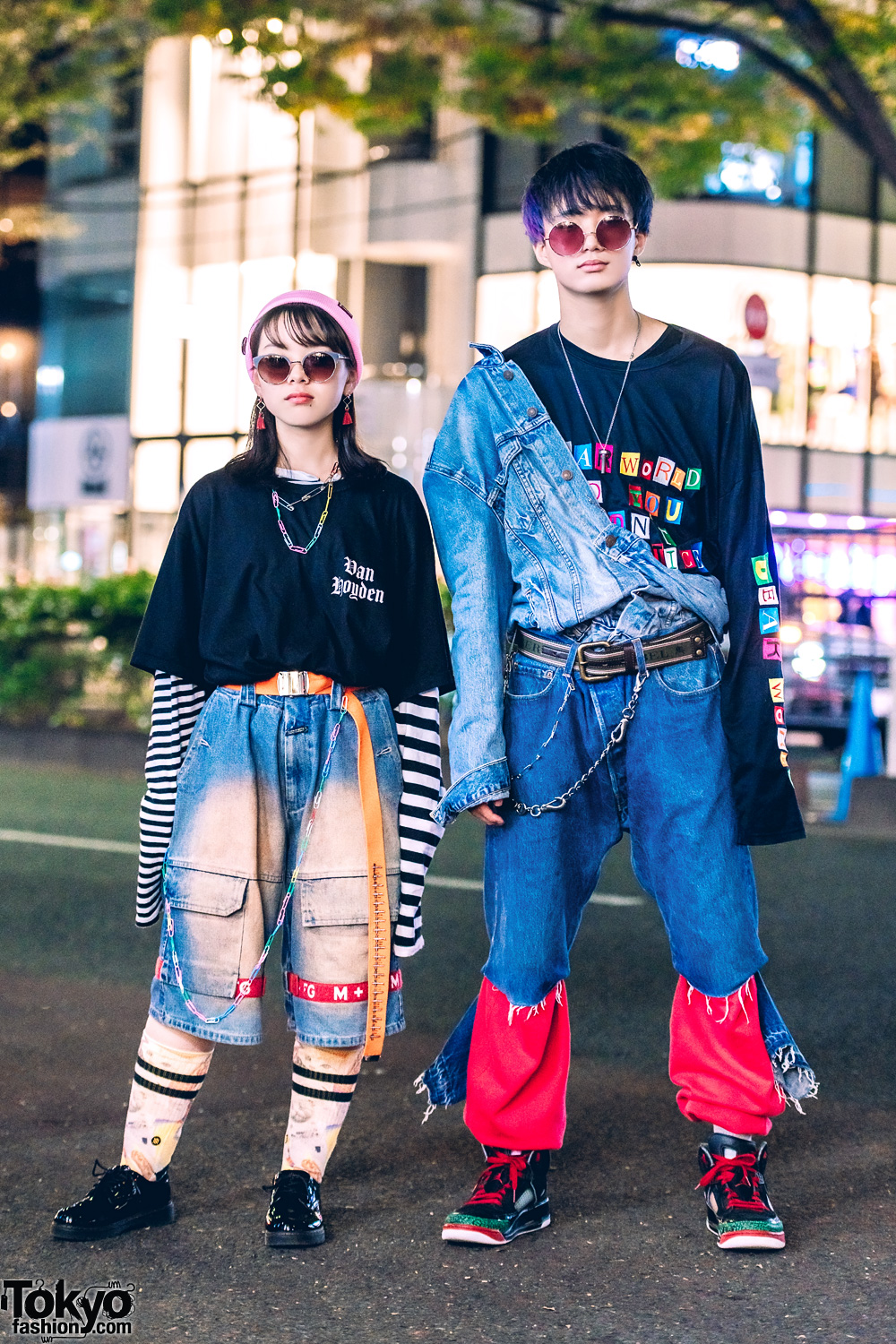 Harajuku Duo in Vintage Denim Japanese Styles w/ O.Well LHP & Levi's – Tokyo Fashion