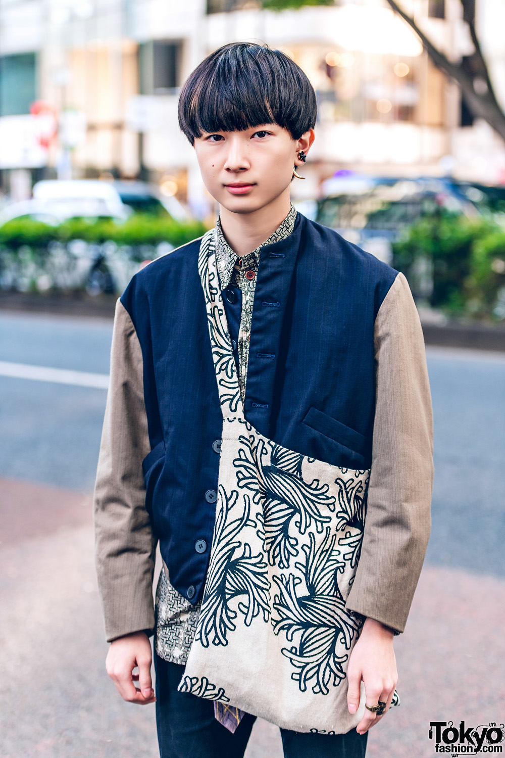 Christopher Nemeth Harajuku Street Style w/ Rope Print Jacket