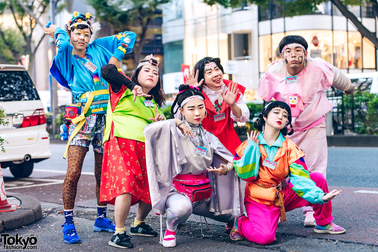 Kekenoke Performance Art Group in Colorful Handmade & Remake Styles Inspired by 1980s Harajuku Fashion
