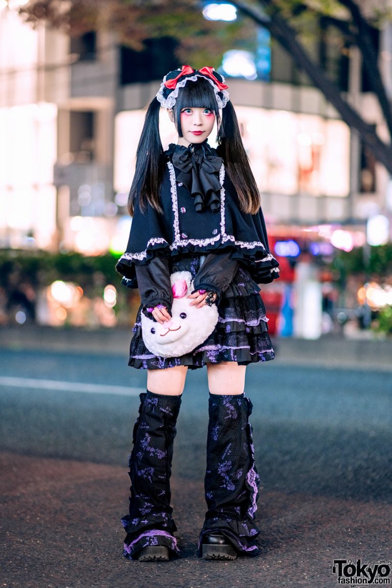 Gothic Harajuku Street Style W Twintails Putumayo Cape Algonquins Gothic Lolita Punk