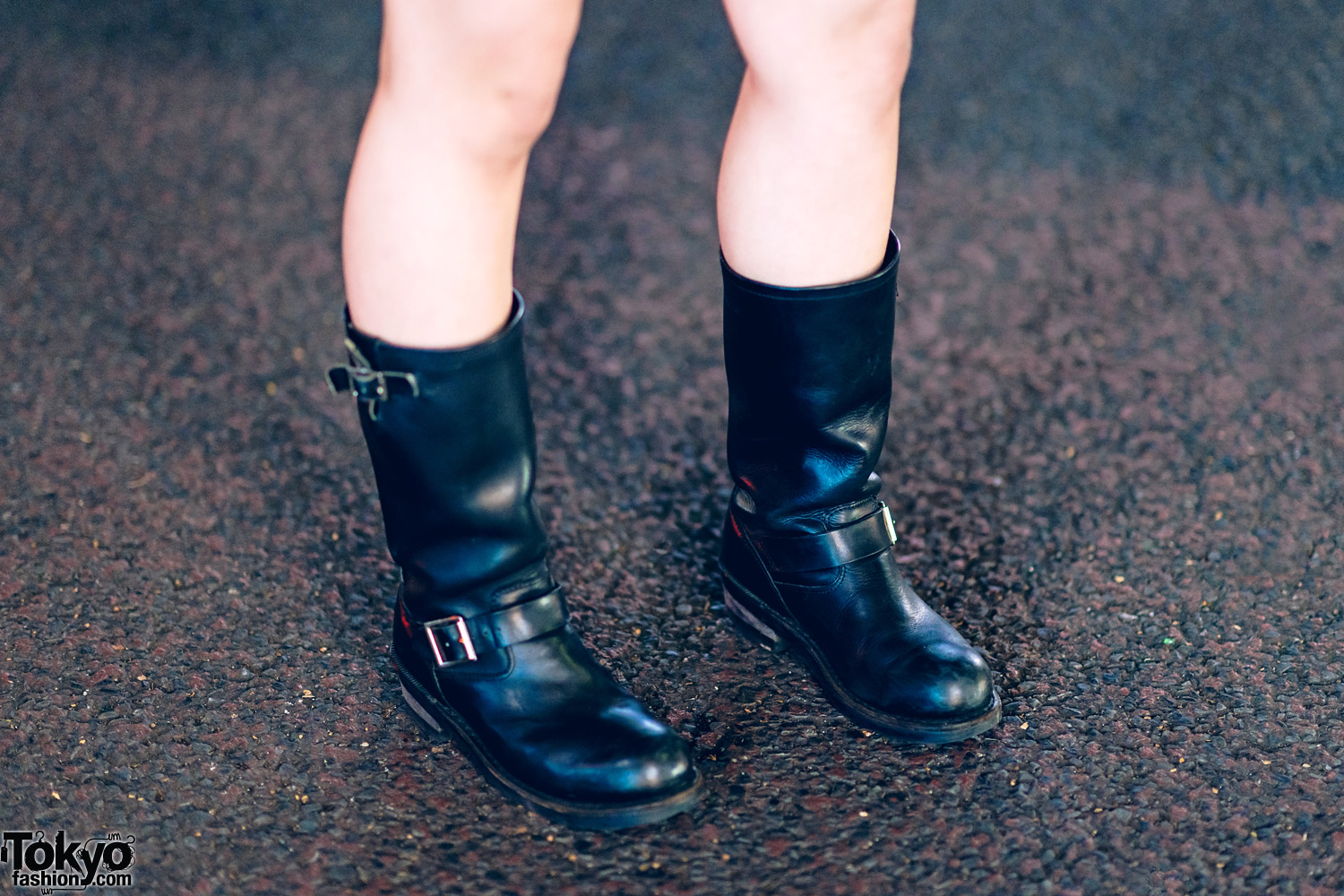 Getta Grip Leather Buckle Boots Tokyo Fashion