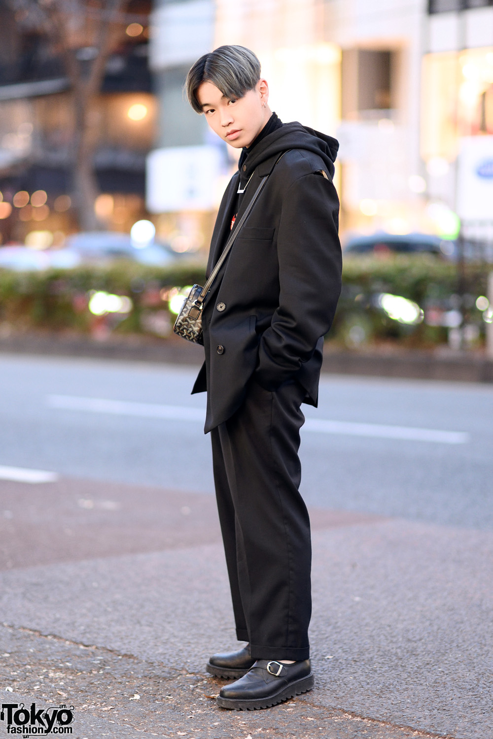 All Black Harajuku Street Style w/ Ambush Blazer, Palm Angels Flame ...