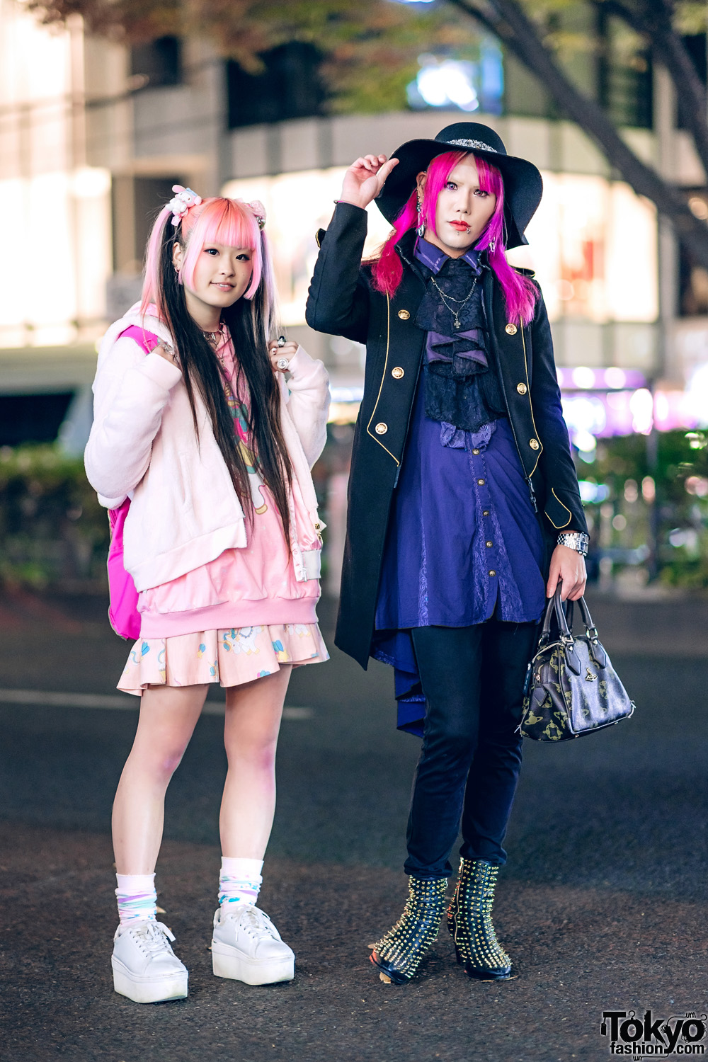 Harajuku Street Styles w/ Pink Hair, ACDC Rag, Buffalo Bob’s, Ozz Croce ...