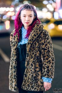 Winter Harajuku Streetwear Style w/ Leopard Print Jacket, X-Girl, UNIF ...