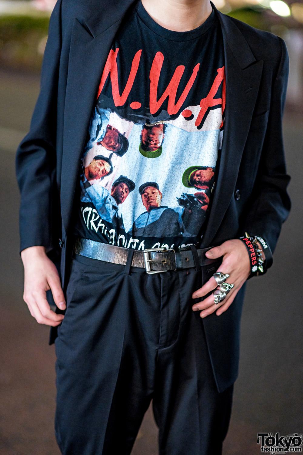 Tokyo Menswear w/ Double-Breasted Blazer, NWA Straight Outta 