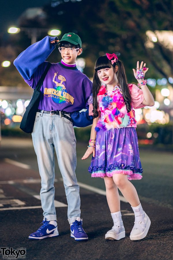 Fun Harajuku Street Styles w/ Twin Tails, E.T., Peco Club, 6%DOKIDOKI, Pinnap & Hello Kitty Backpack