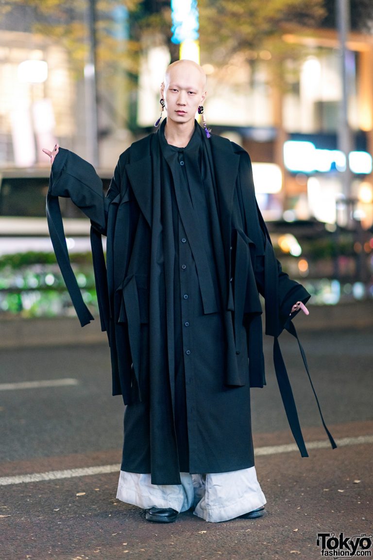Japanese Musician in Harajuku w/ Kemono Japan Oversized Coat, Nozomi ...