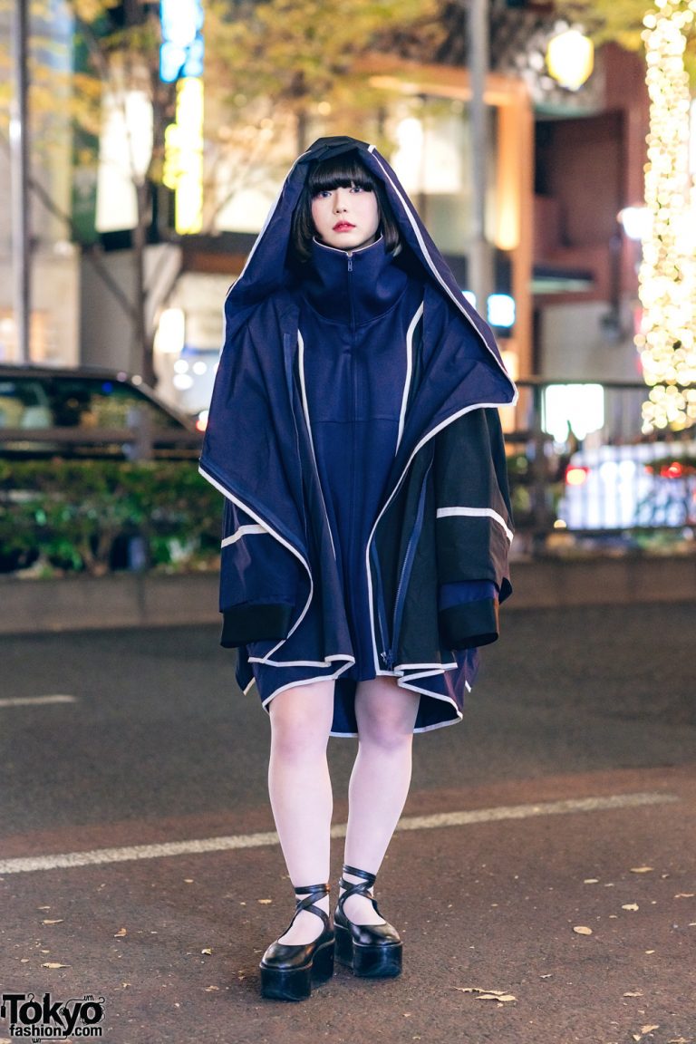 Kemono Hooded Coat & Tokyo Bopper Platform Shoes Harajuku Street Style ...