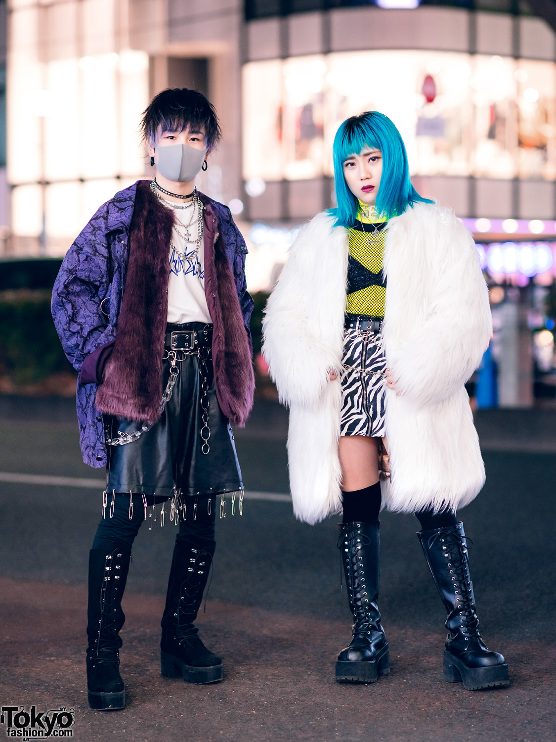 Faux Fur Street Styles in Harajuku w/ Kawi Jamele, DYOG, Never Mind the ...