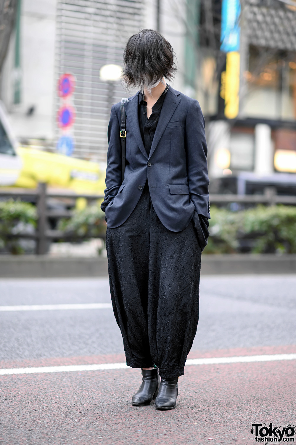 Harajuku Guy w/ Long In Front Hairstyle, Kujaku, Roggy Kei & Vintage Fashion