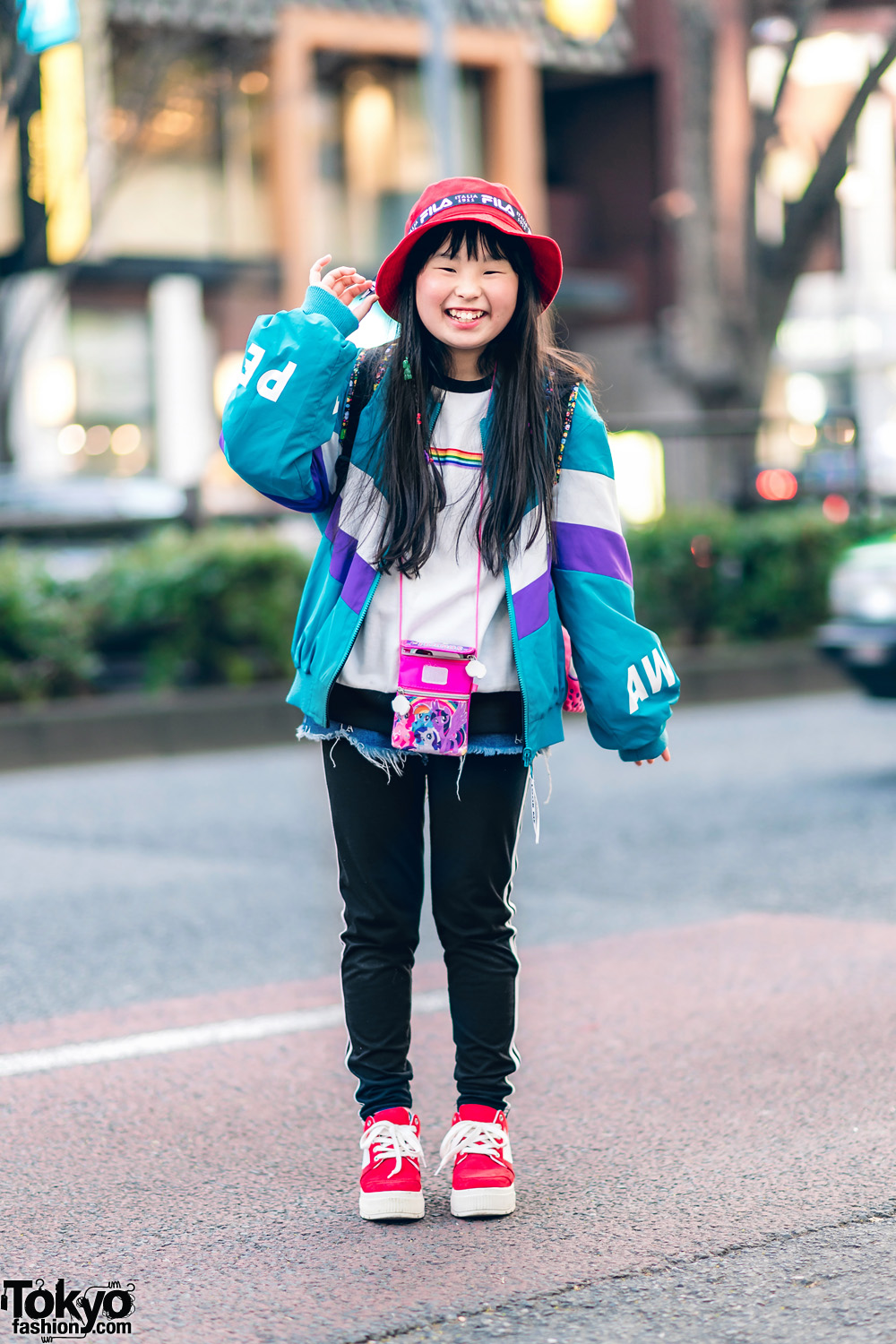 Child Actor in Harajuku Streetwear Style w/ Pink Latte, WEGO, Guess, LeSportsac & Fila