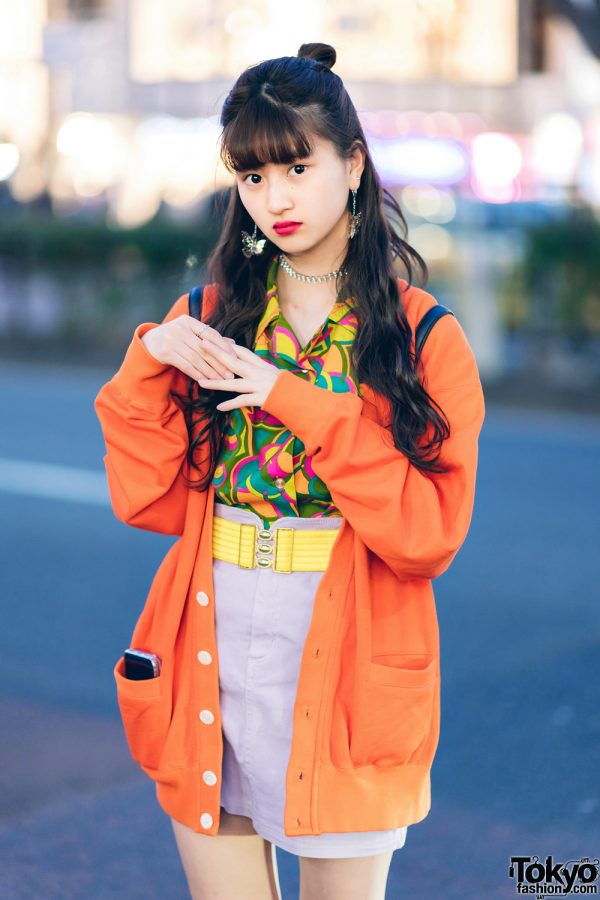Japanese Pop Idol A-pon in Vintage-Inspired Street Fashion w/ Butterfly ...