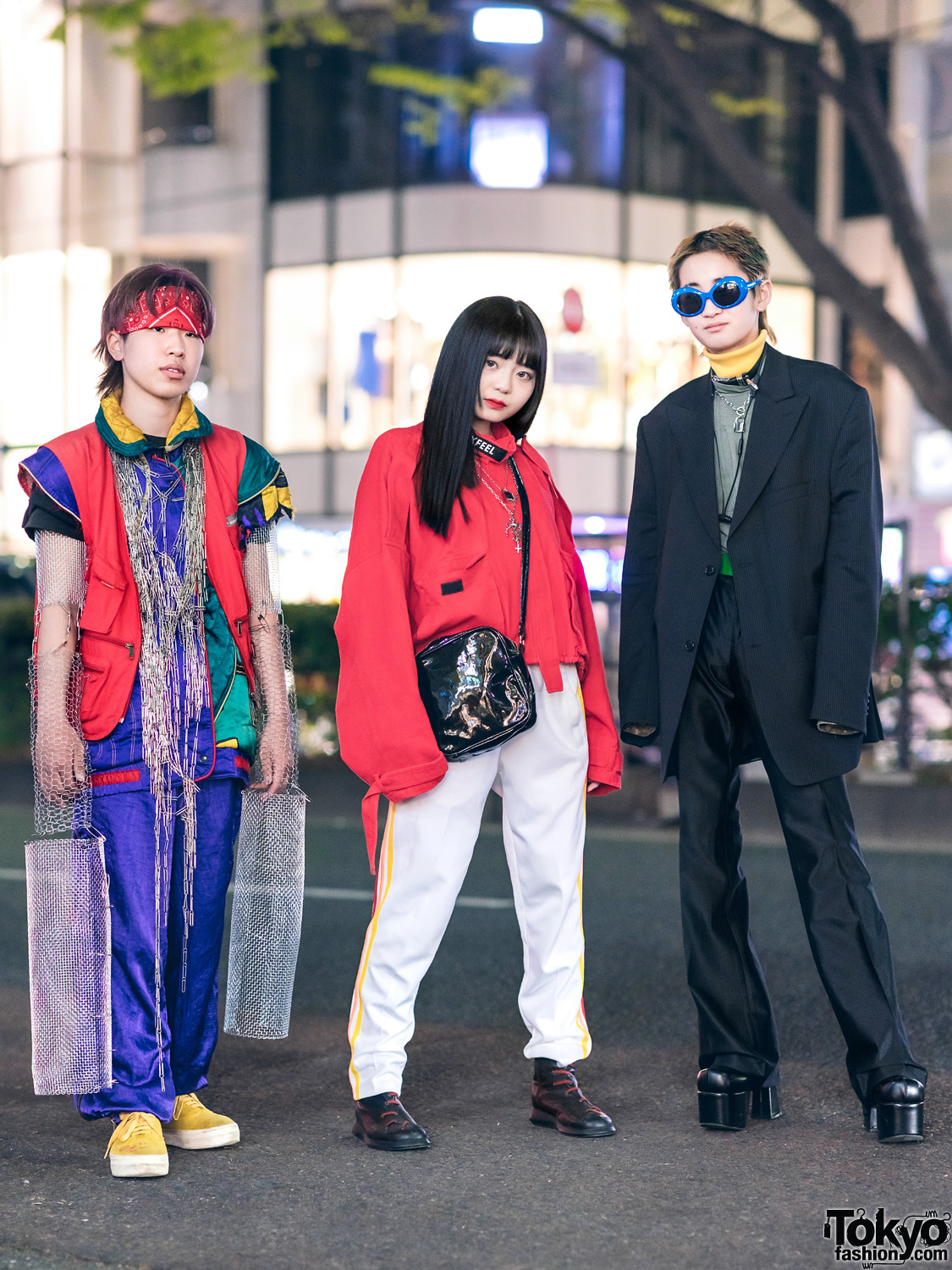 Japanese Streetwear w/ Remake Metal Sleeves, Paper Clips Necklace ...