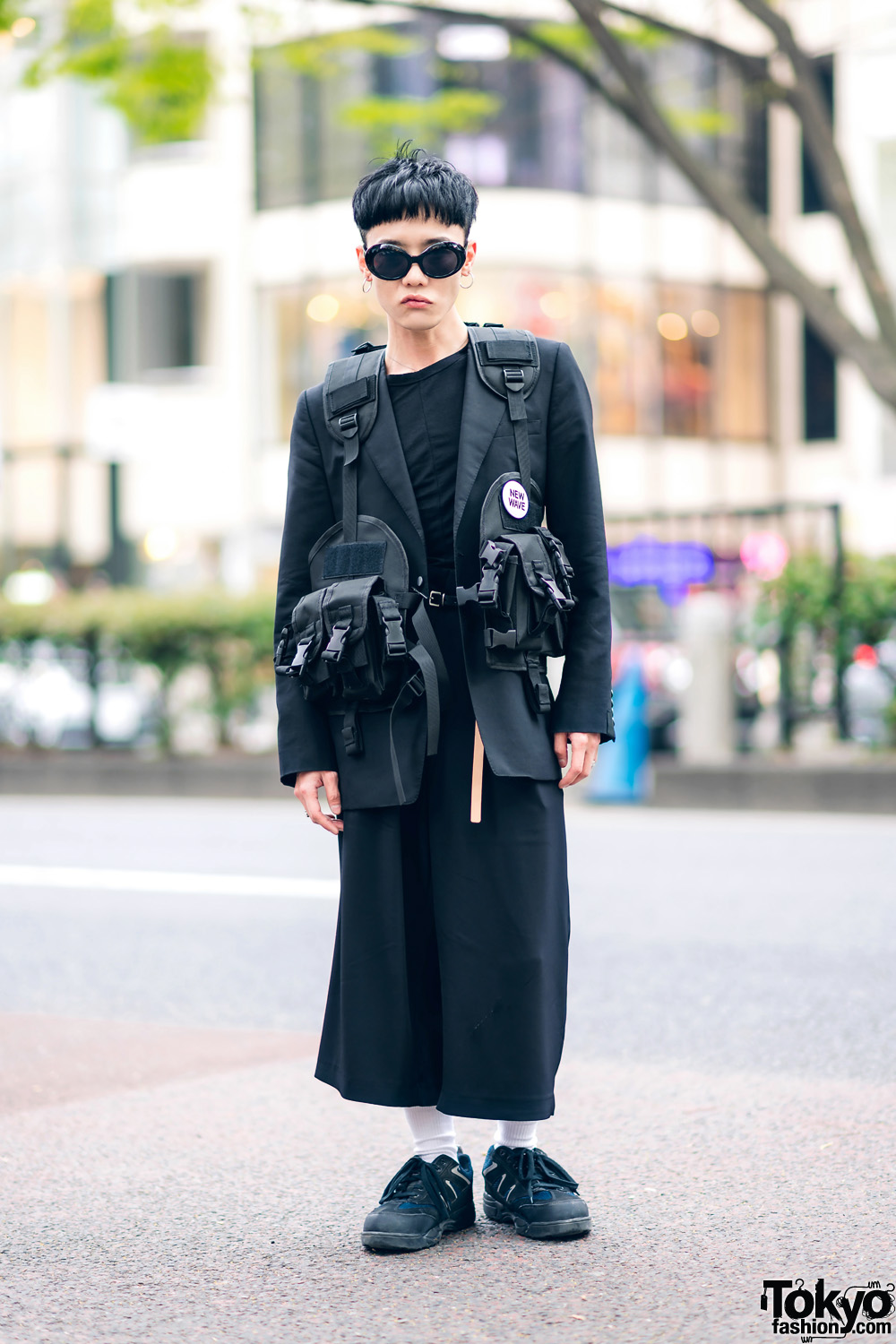 The Symbolic Tokyo Designer In All Black Street Style W Comme Des D0F
