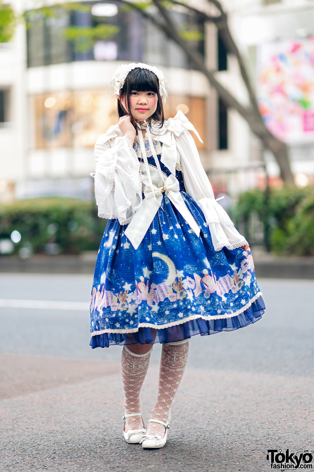 Baby, The Stars Shine Bright Lolita Street Fashion On The Street in Harajuku
