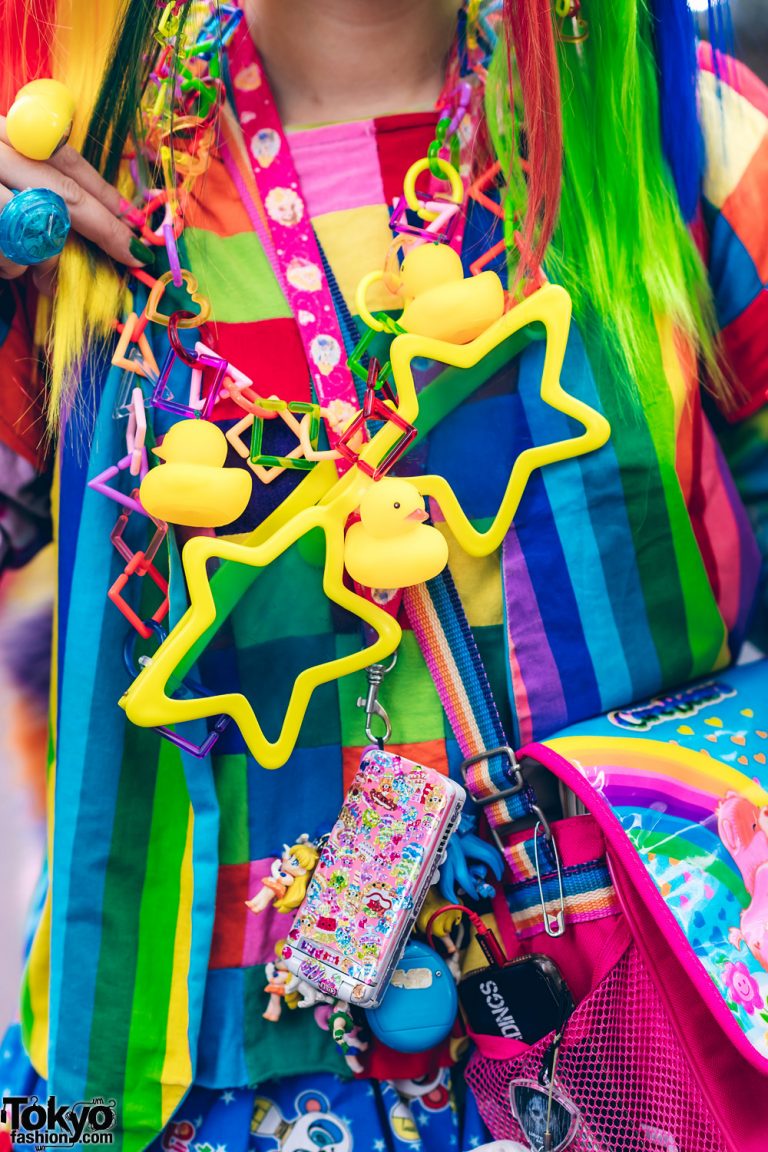 Rainbow Decora Style In Harajuku W Handmade Clothing Tiered Skirt