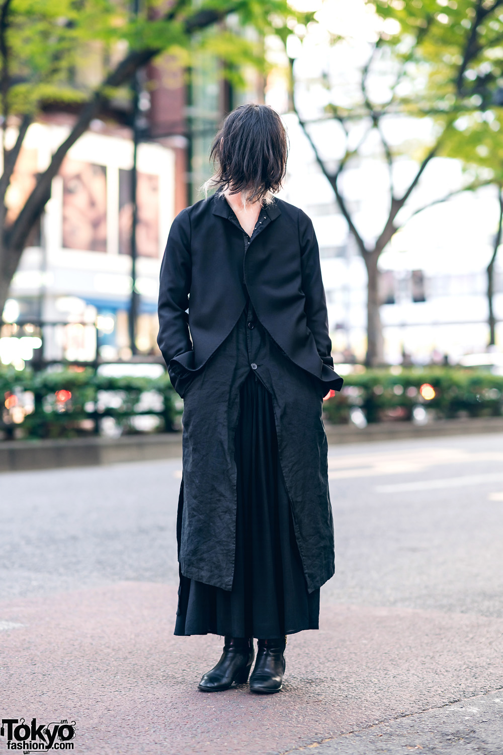 Minimalist Fashion & Long Bangs Hairstyle in Tokyo w/ Marc Le Bihan ...