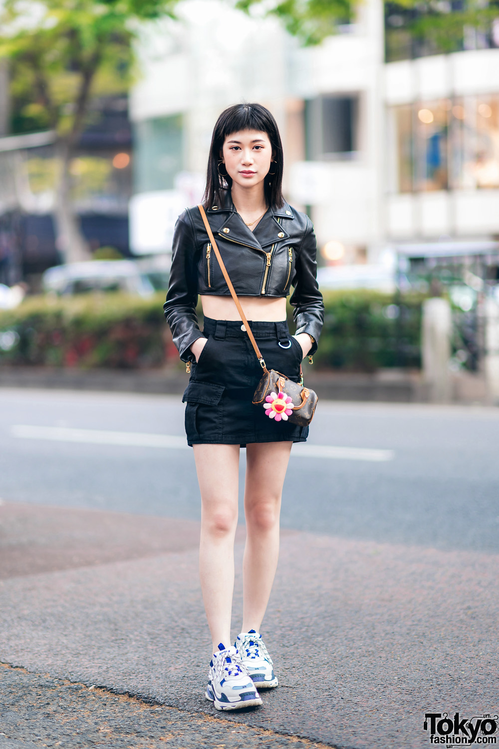 Model's Chic Street Style w/ Moschino x H&M Cropped Jacket