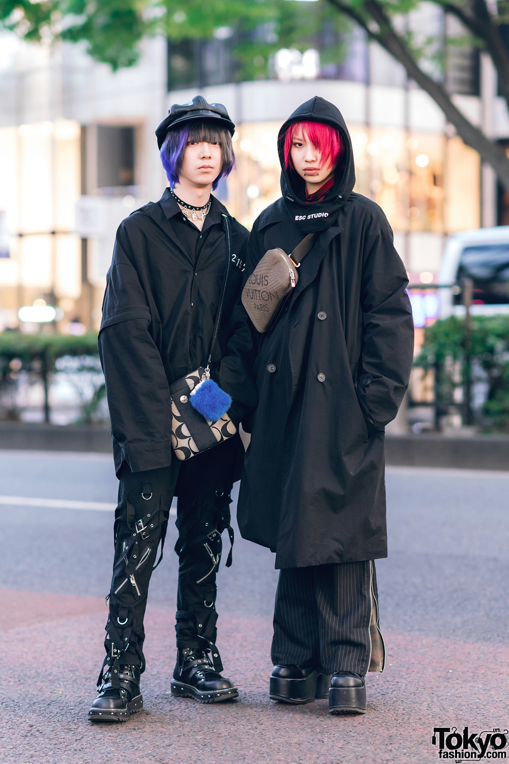 Pink Hair & All Black Tokyo Street Styles w/ ESC Studio, DYOG