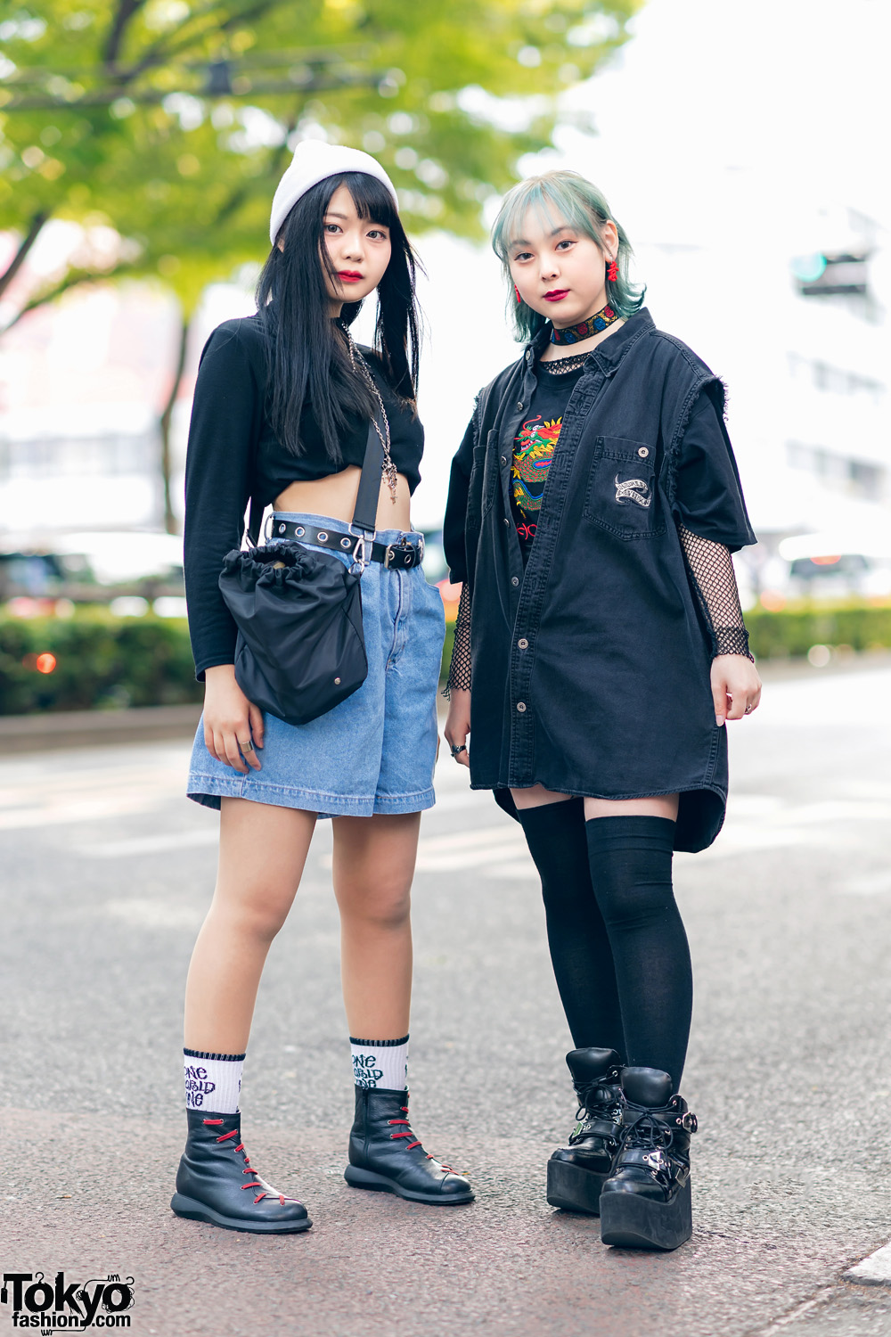 Harajuku Girls Streetwear Styles w/ Aqua Hair, Mabataki, Kinji, (ME ...