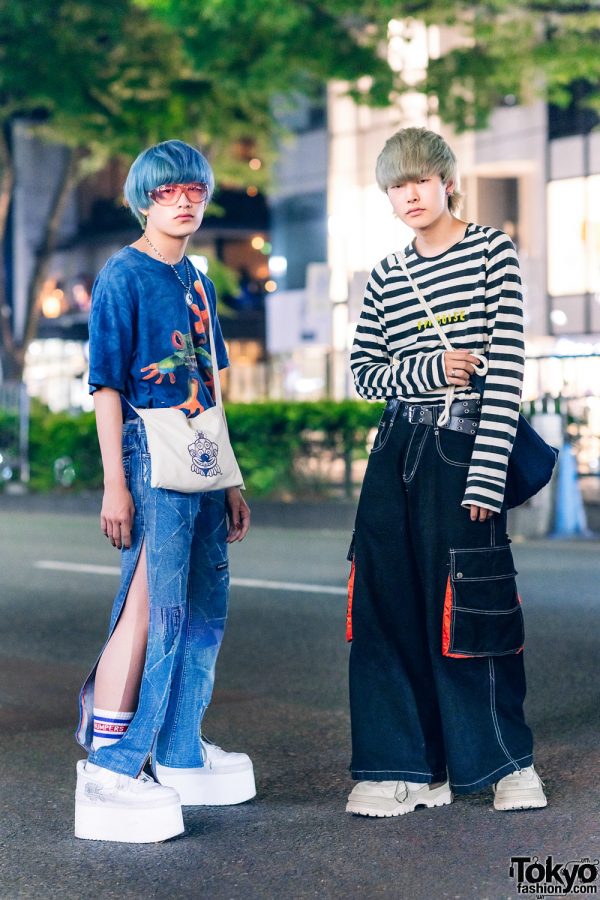 Japanese Student In Fuzzy Cat Ear Hat w/ Comme Ca Du Mode Coat, Lily Brown  Mock Neck, Spiral Girl Denim Shorts, Vivienne Westwood Belt, Louis Vuitton  Scarf, Gucci, Milk Accessories & Mouse