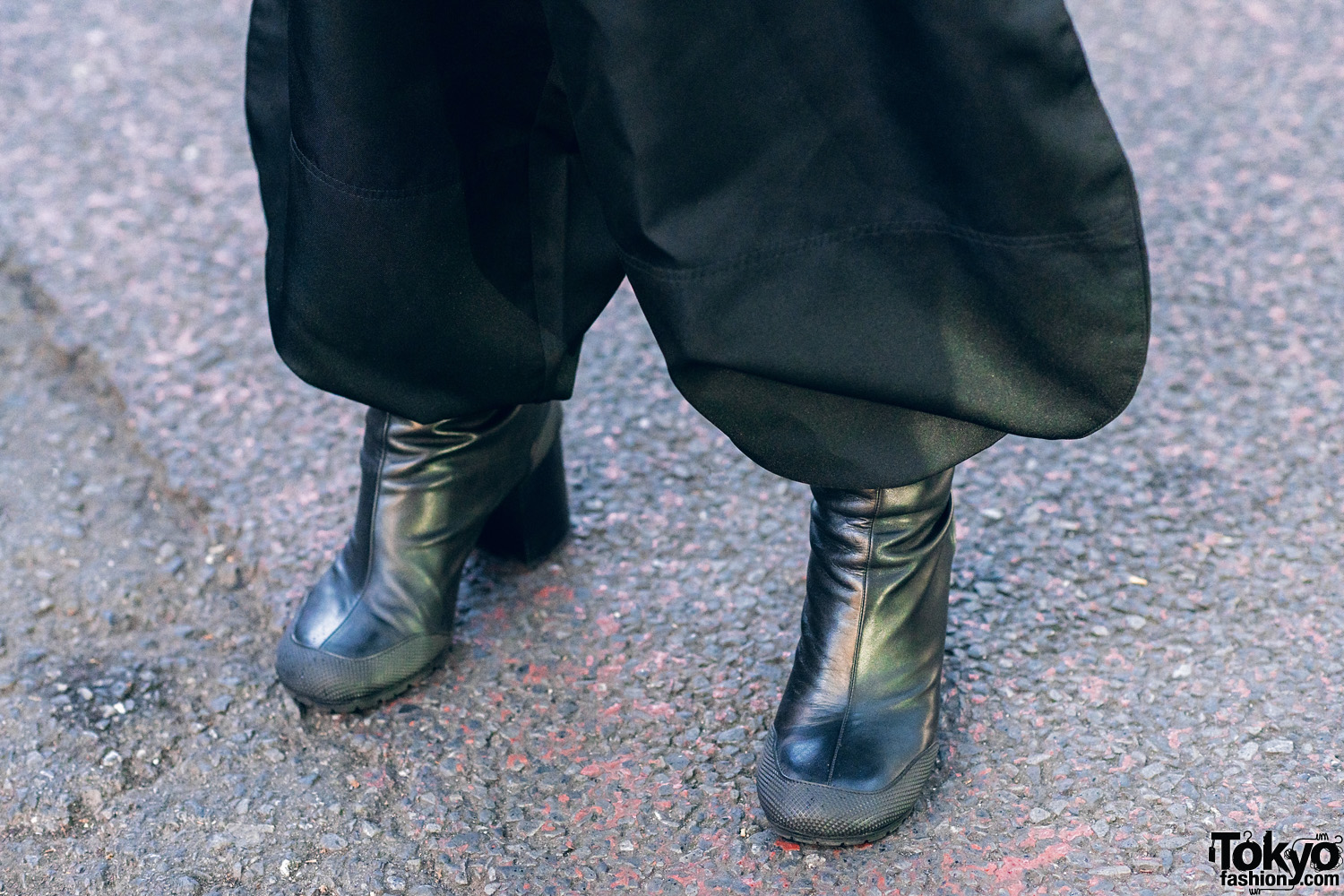 Random Identities Heeled Leather Boots – Tokyo Fashion