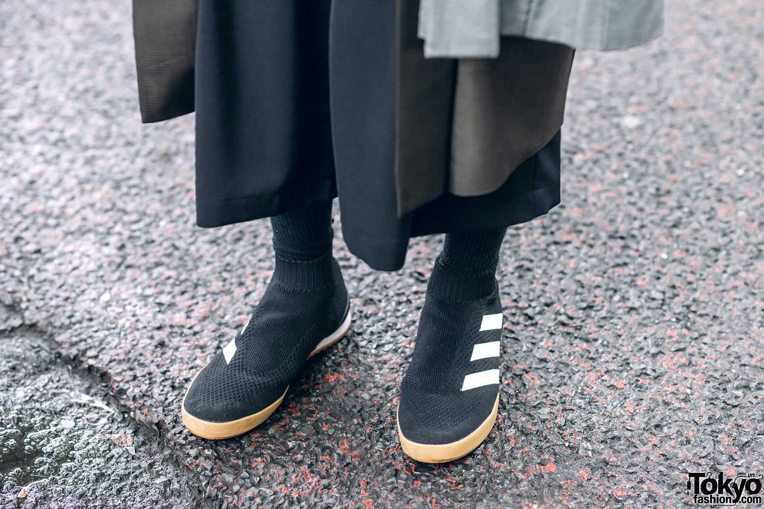 Adidas Sock Shoes & Ribbed Socks in Harajuku – Tokyo Fashion