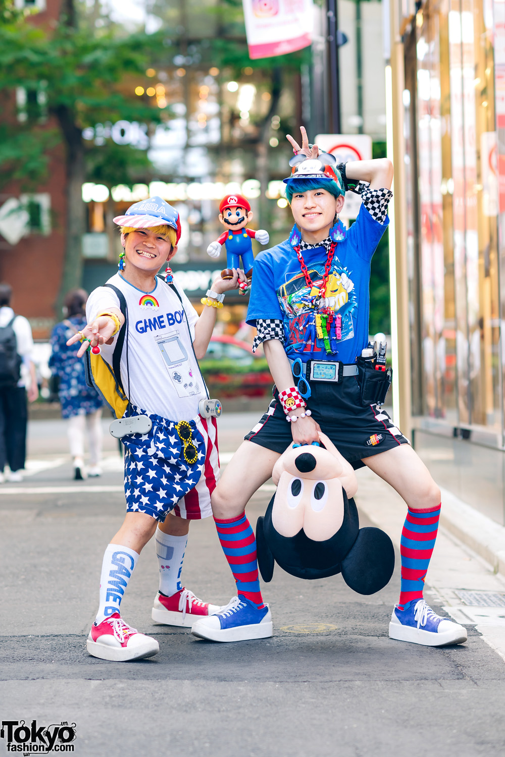 Kawaii Alien Street Styles w/ Gameboy, Mario Bros, M&Ms, 6%DOKIDOKI, Mickey Mouse & Tokyo Bopper Sneakers