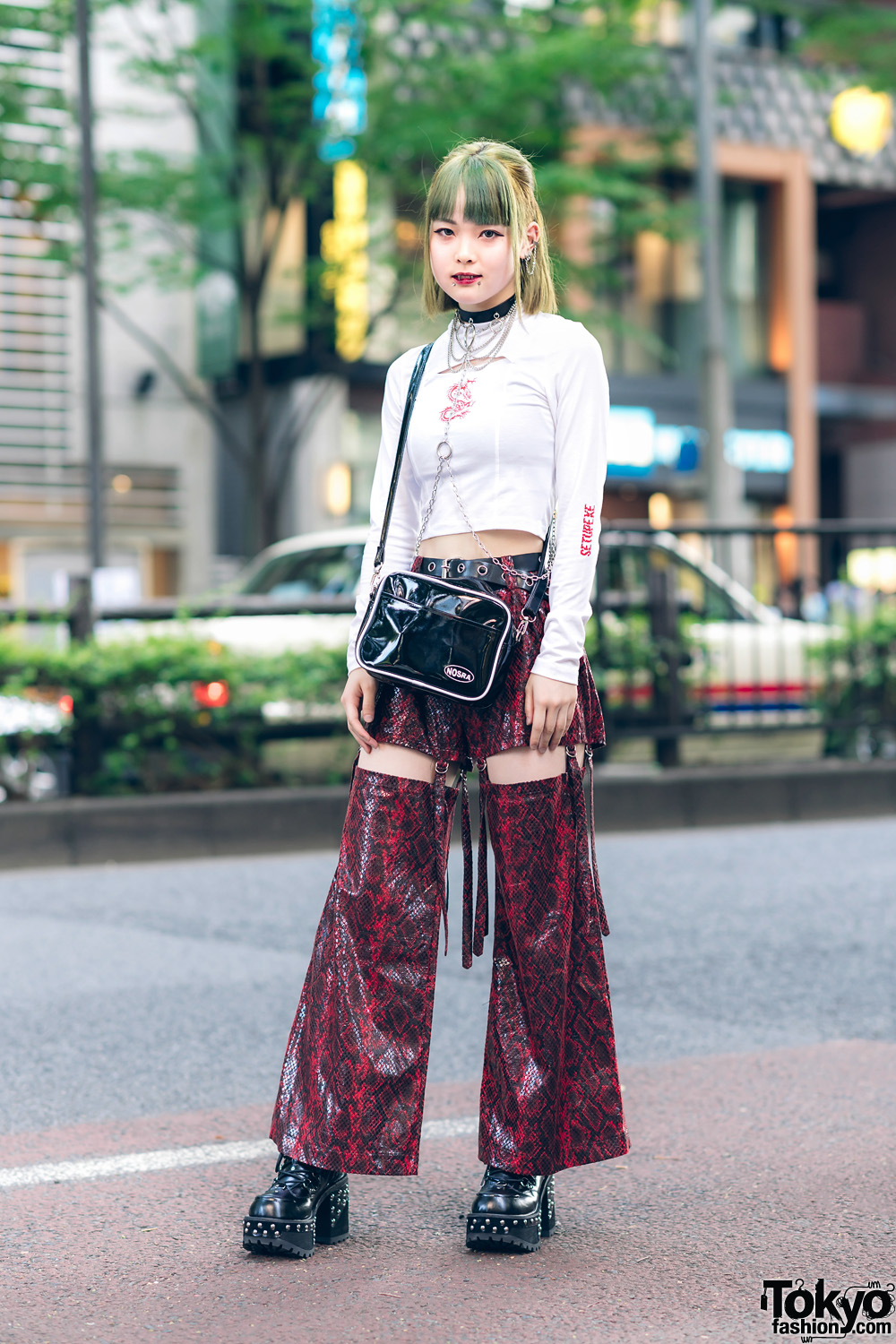 Never Mind the XU Cutout Top & Snakeskin Convertible Pants – Tokyo Fashion