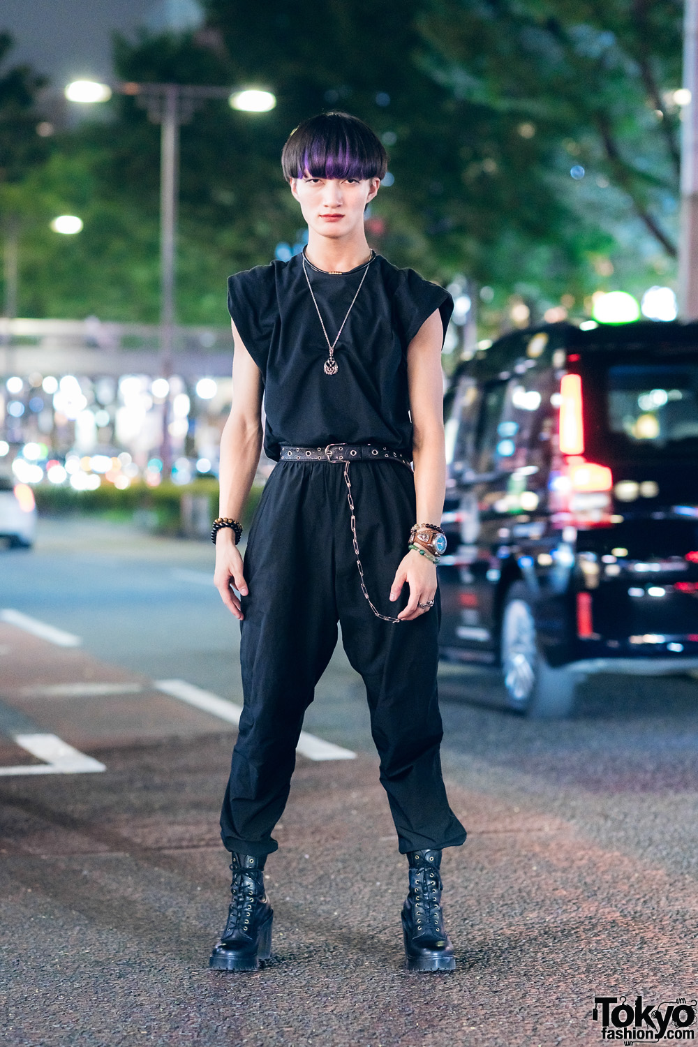 Tokyo Minimalist All Black Streetwear Style w/ Hare, Nike, Dr. Martens & SAAD
