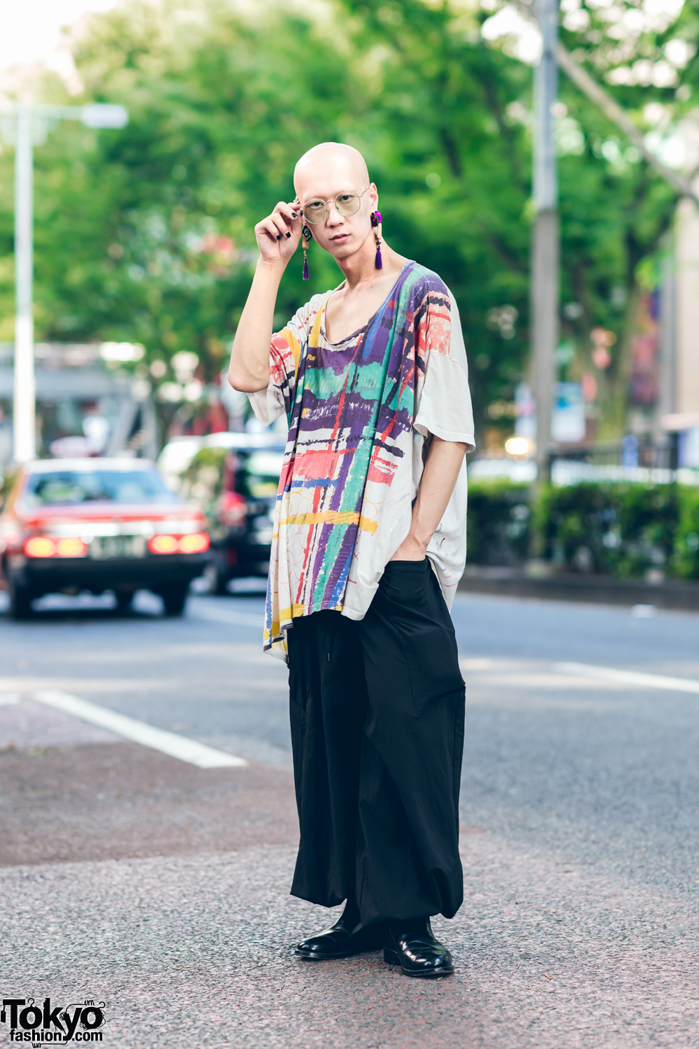 Japanese Model & Musician’s Street Look w/ Mahjong Tassel Earrings ...