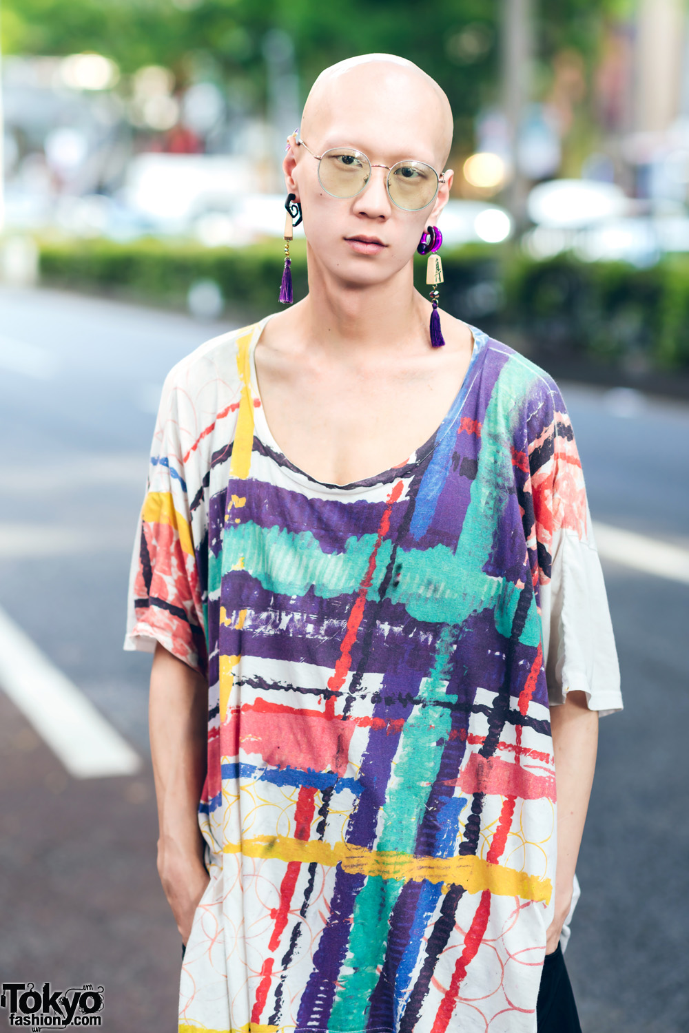 Japanese Model & Musician’s Street Look w/ Mahjong Tassel Earrings ...