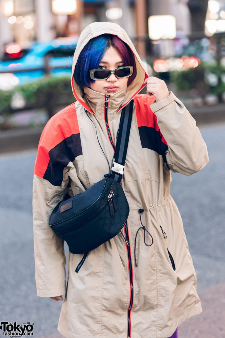 Tokyo Streetwear Style w/ Dog Harajuku Tan Hooded Jacket, Gucci Bag ...
