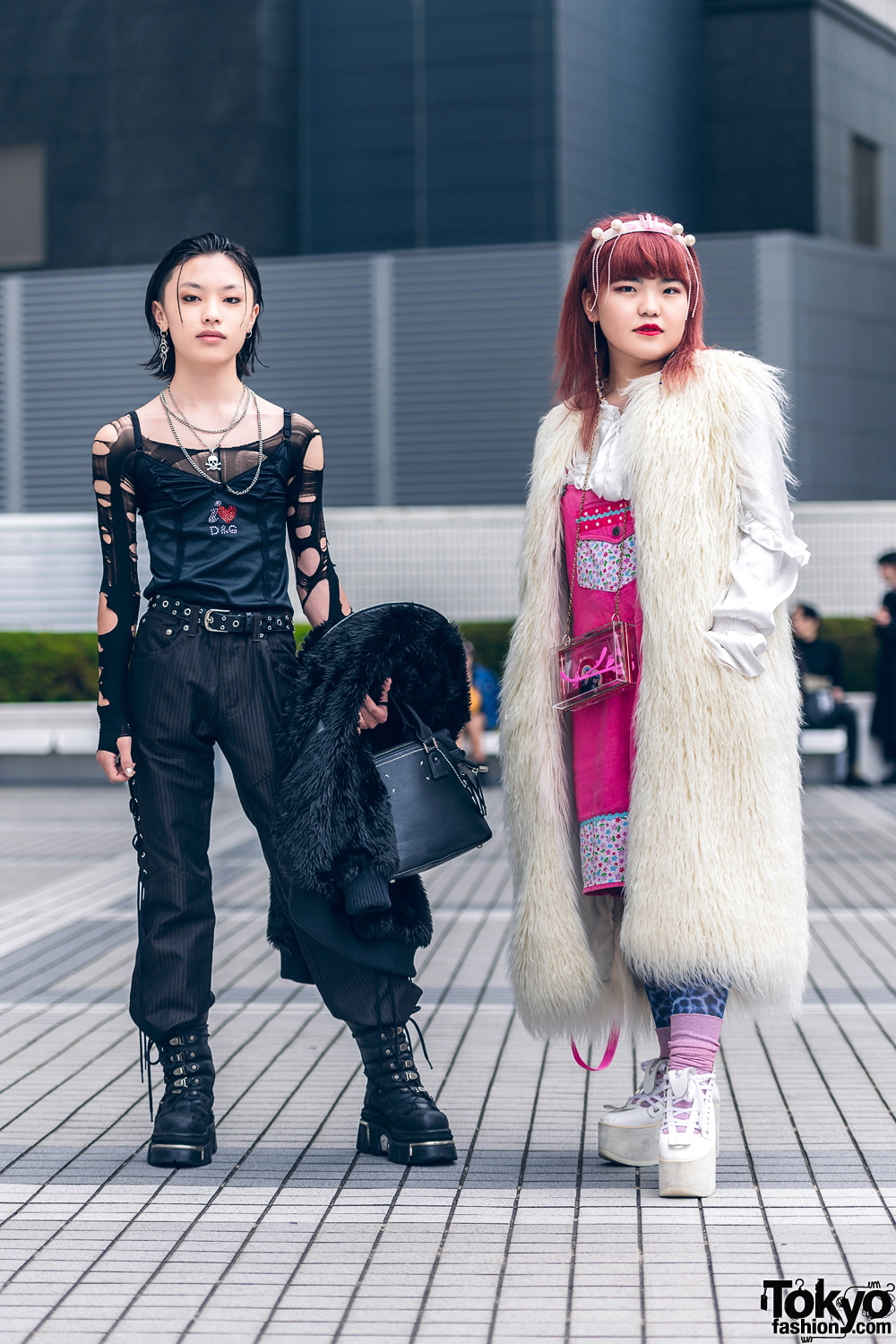 Tokyo Teen Street Styles w/ Perverze Faux Fur Coat, Maison Margiela, Belly Button, Kiki Koenji, New Rock & Faith Tokyo