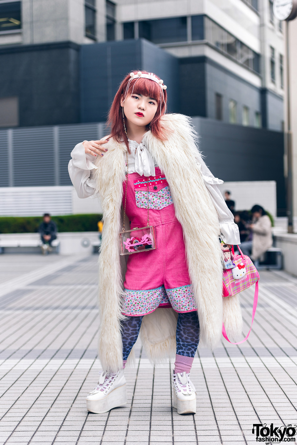 Tokyo Teen Street Styles w/ Perverze Faux Fur Coat, Maison Margiela ...