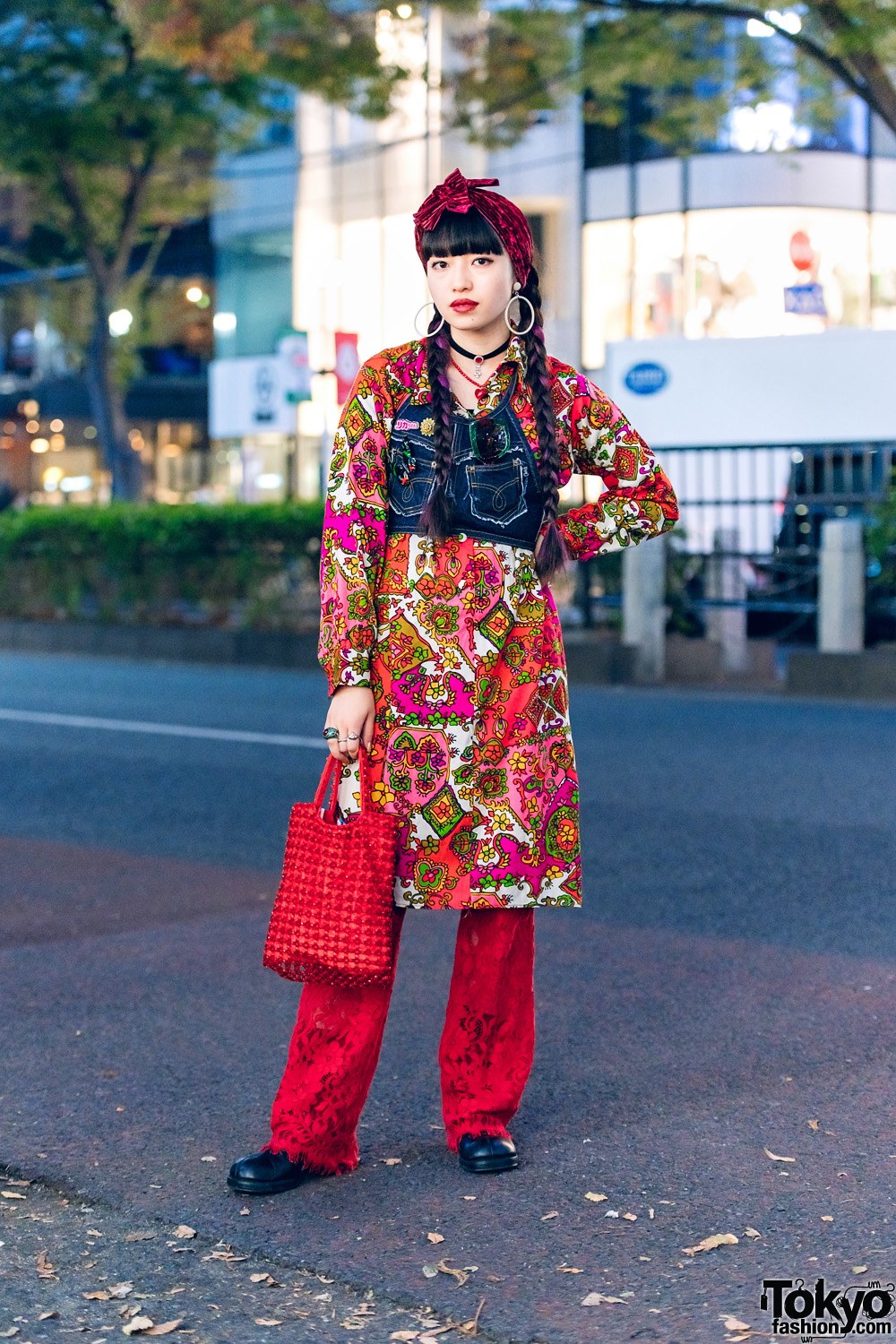 Retro Vintage Harajuku Street Styles w/ 60s Jumpsuit, Knit Dress 