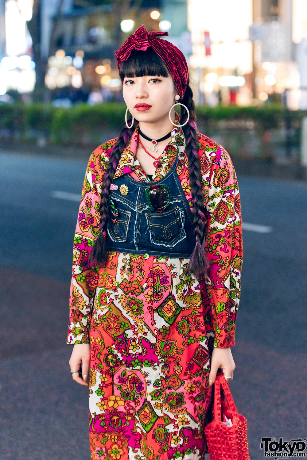 Retro Vintage Harajuku Street Styles w/ 60s Jumpsuit, Knit Dress ...