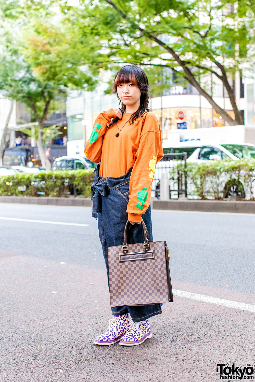 Casual Harajuku Style w/ Septum Ring, Ten Box Sweatshirt, Louis