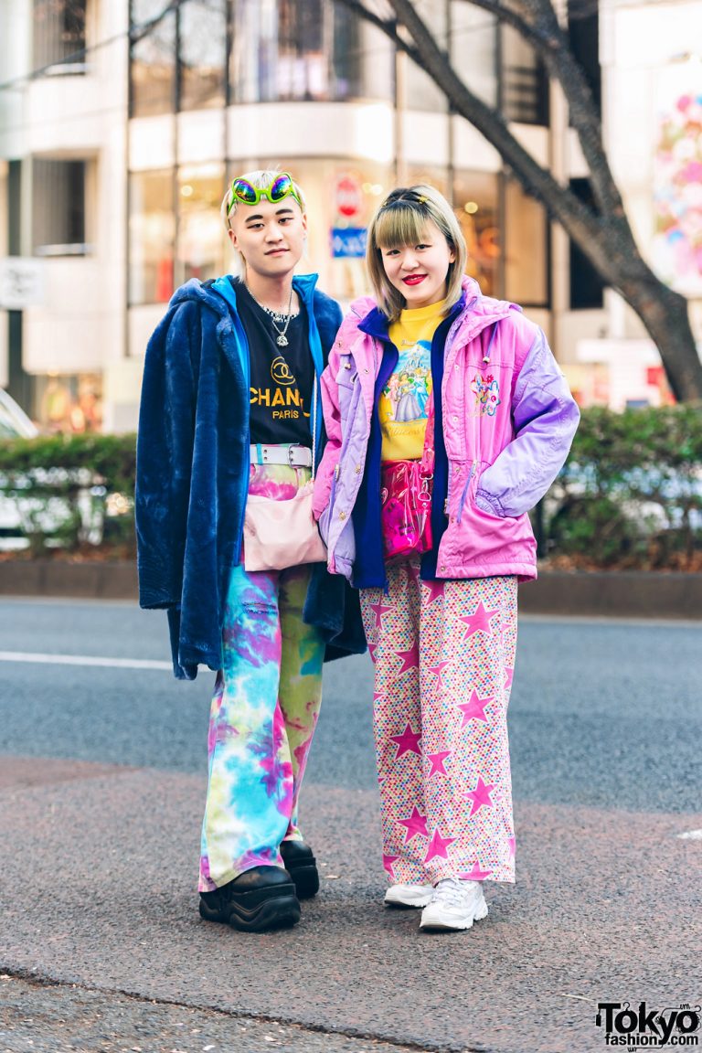 Layered Jackets & Printed Pants in Harajuku – Tokyo Fashion