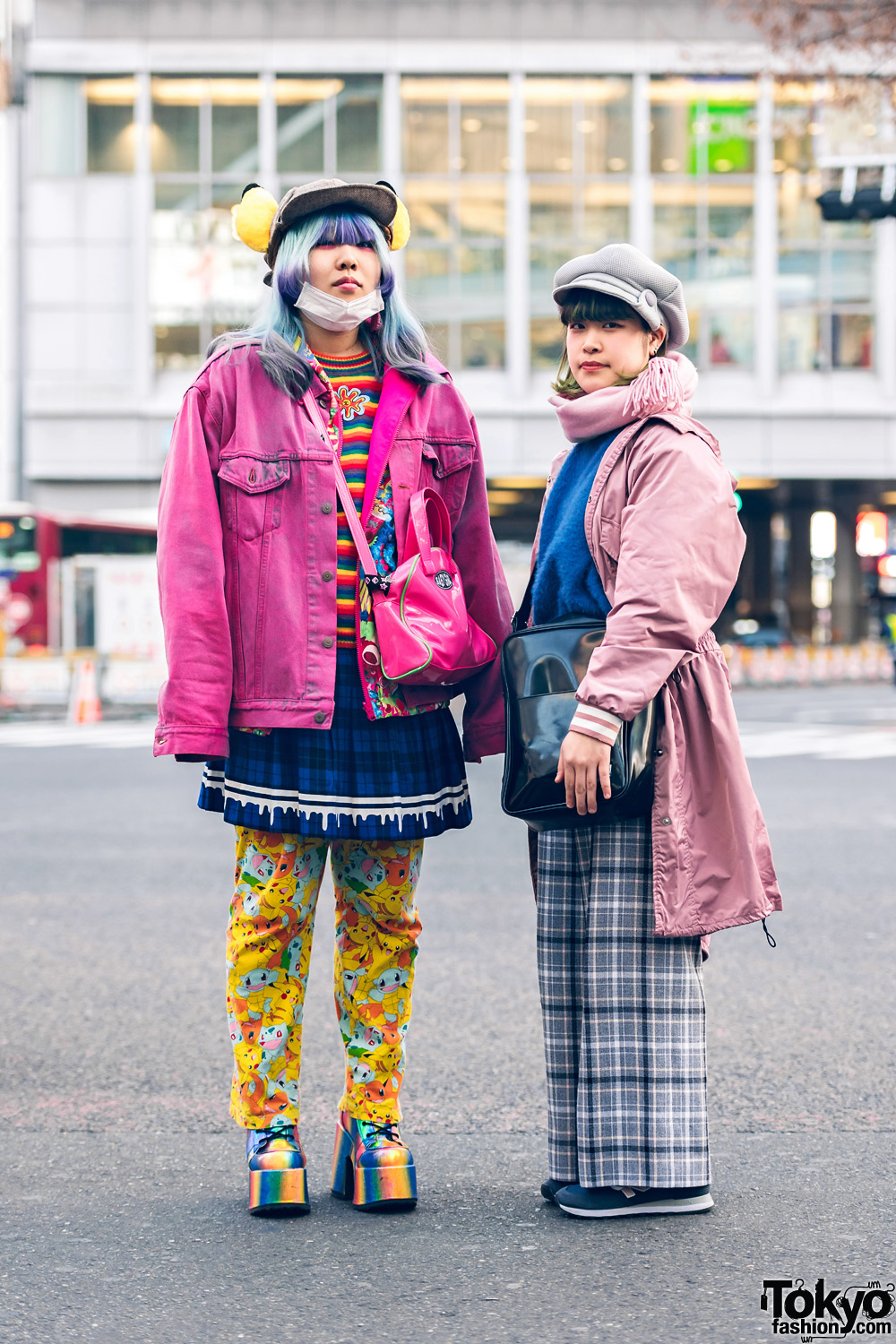 Colorful Streetwear in Shibuya w/ Pikachu Ears, Kobinai, Listen Flavor, Aymmy In The Batty Girls, WEGO, RRR, & Demonia
