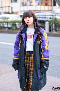 Tokyo Streetwear Style w/ Long Curls, Lakers Jacket, Cote Mer, WEGO ...
