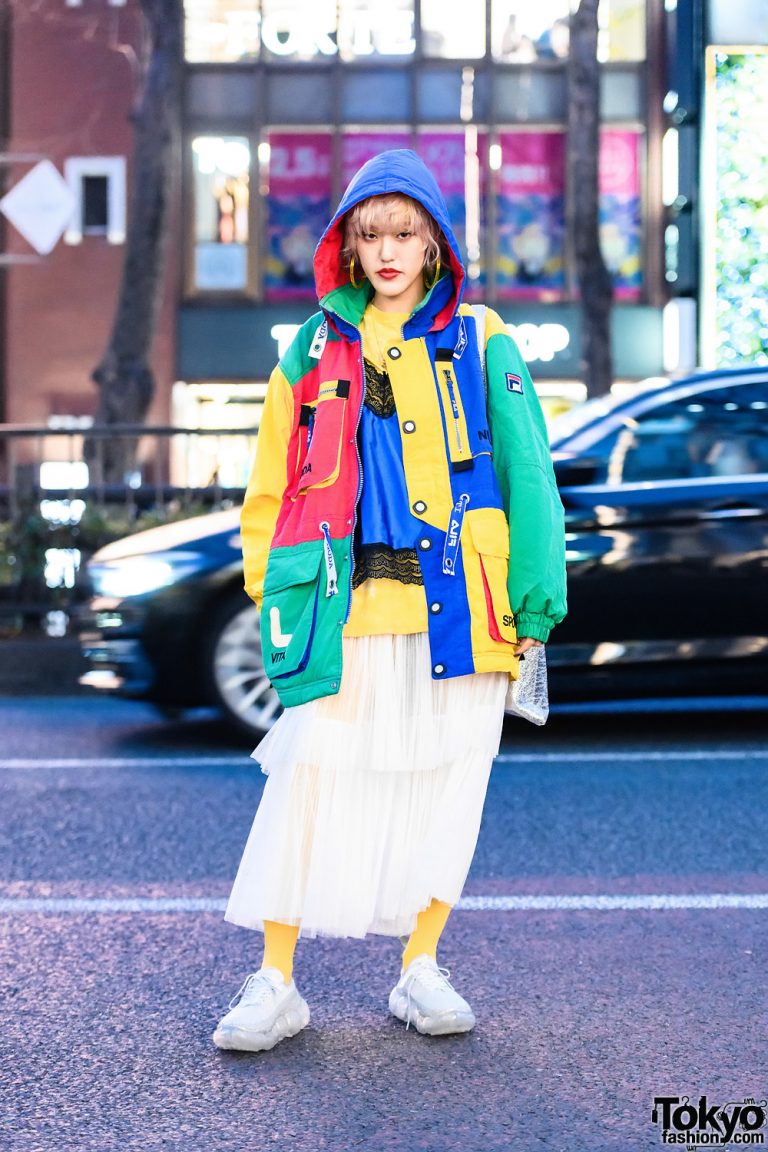 Colorblock Harajuku Street Style w/ Vintage Fila, Tender Person, UN3D ...