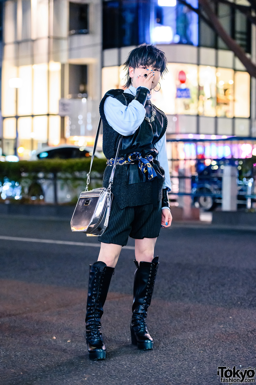 Monochrome Menswear Street Style w/ Face Mask, Yasuhiro Mihara, Zara