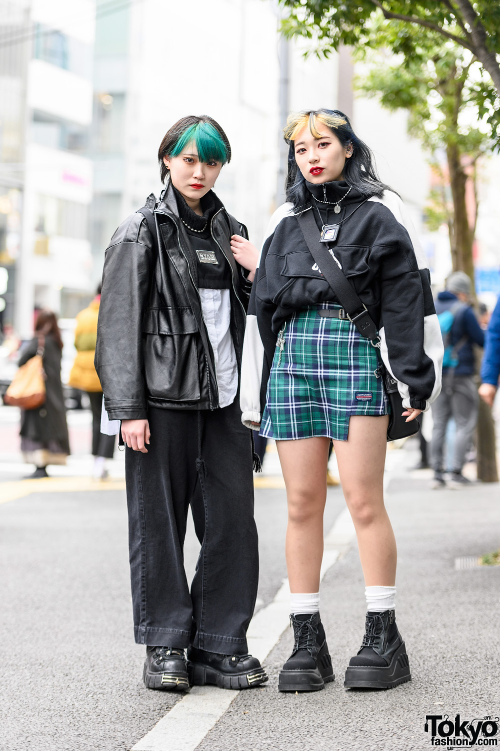 Harajuku Girls Streetwear Styles w/ Green Bangs, M.Y.O.B., Never Mind ...