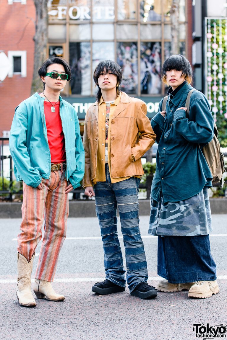 Tokyo Street Styles w/ Shaggy Hair, Polo Ralph Lauren Jacket, Pinstripe ...