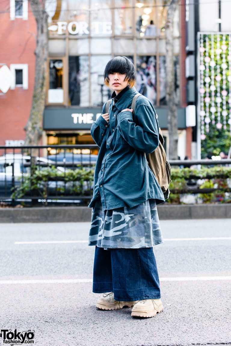 Tokyo Street Styles w/ Shaggy Hair, Polo Ralph Lauren Jacket, Pinstripe ...