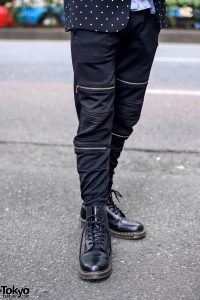 Zipper Pants & Dr. Martens Boots