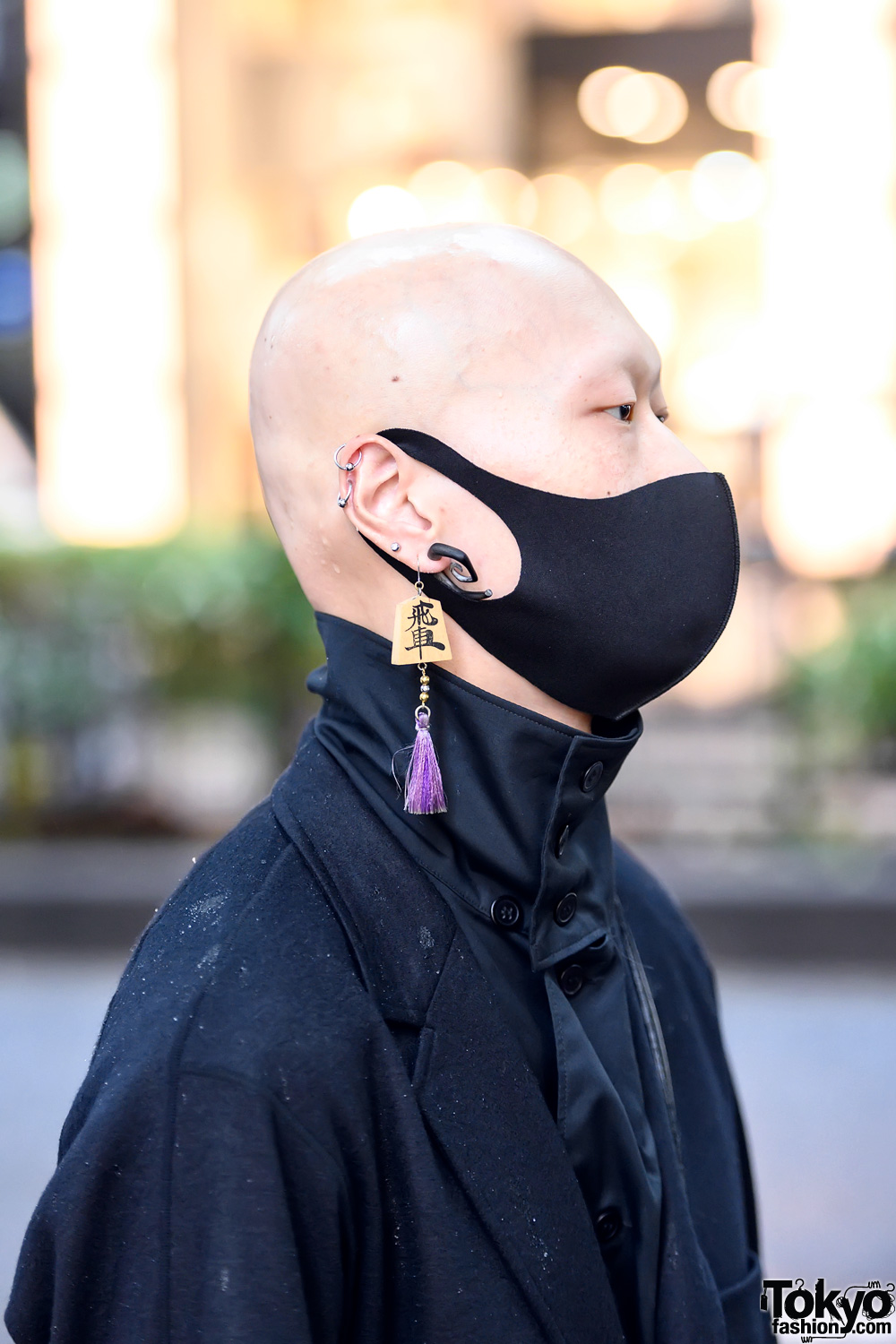 Japanese Actor's Yohji Yamamoto Street Style + Bizenart Face Mask