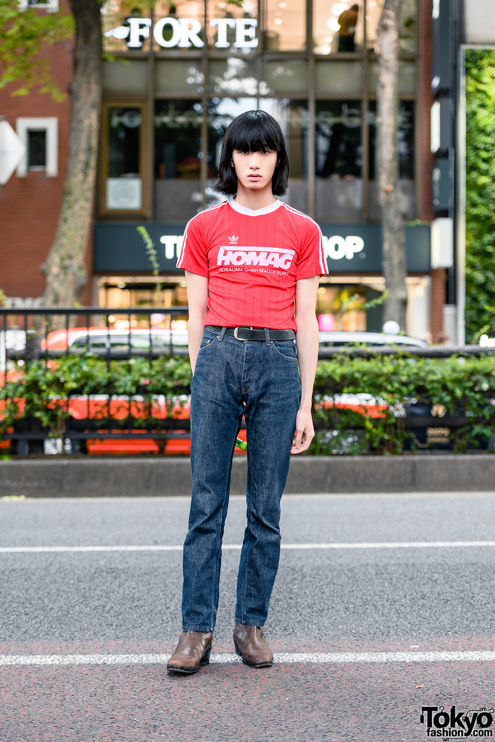 Vintage Shirt & Helmut Lang Dark Denim Pants – Tokyo Fashion