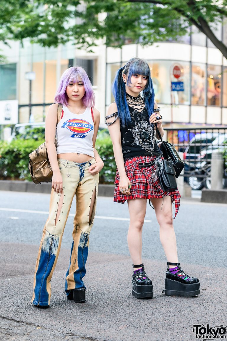 Japanese Idols Street Styles w/ Purple Bob, Blue Twin Tails, Vivienne ...